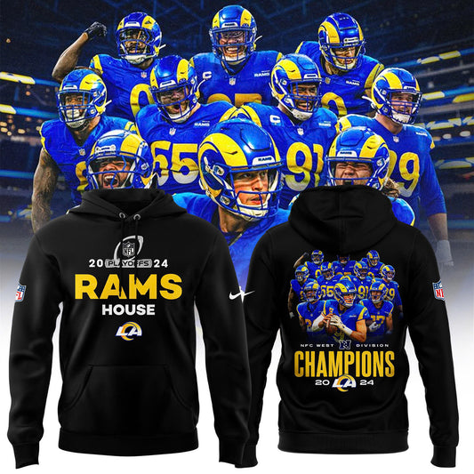 Los Angeles Rams 2024 NFC Playoff Premium Limited Pullover Hoodie