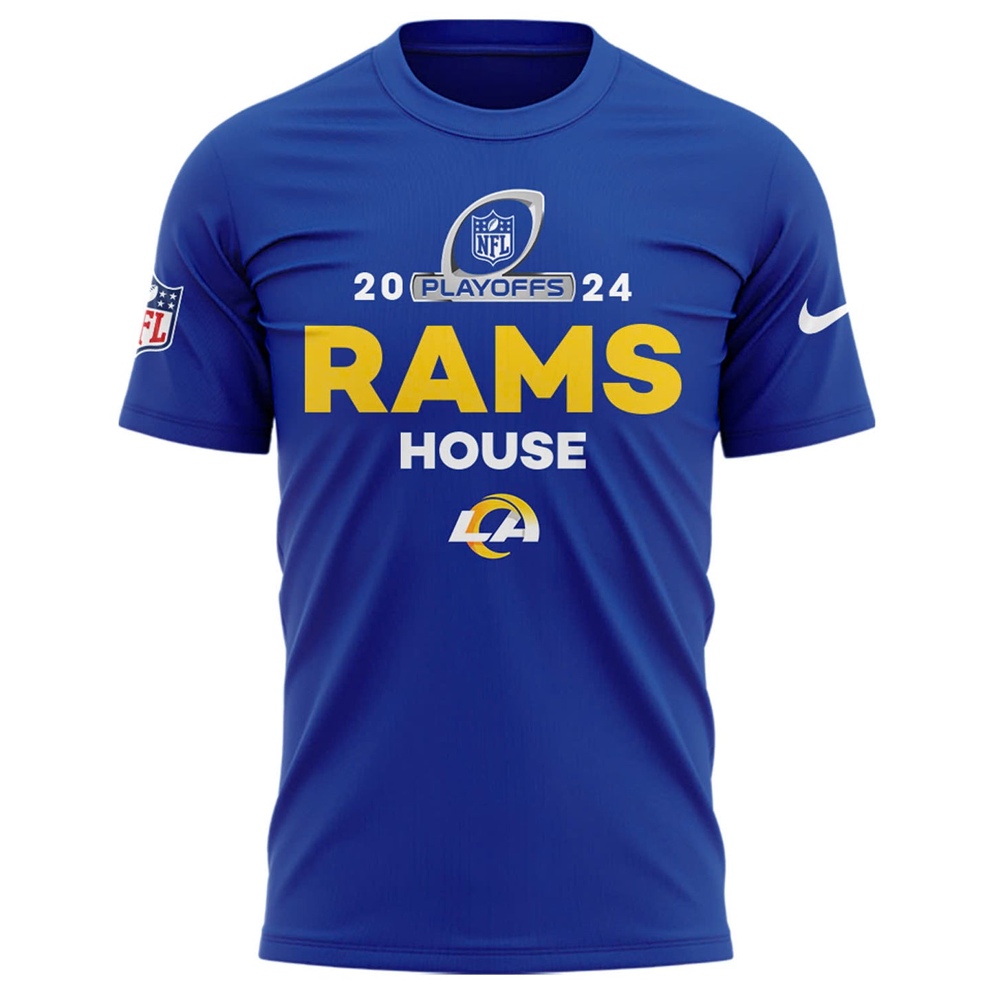 Los Angeles Rams 2024 NFC West Division Champions Locker Room Trophy T-Shirt