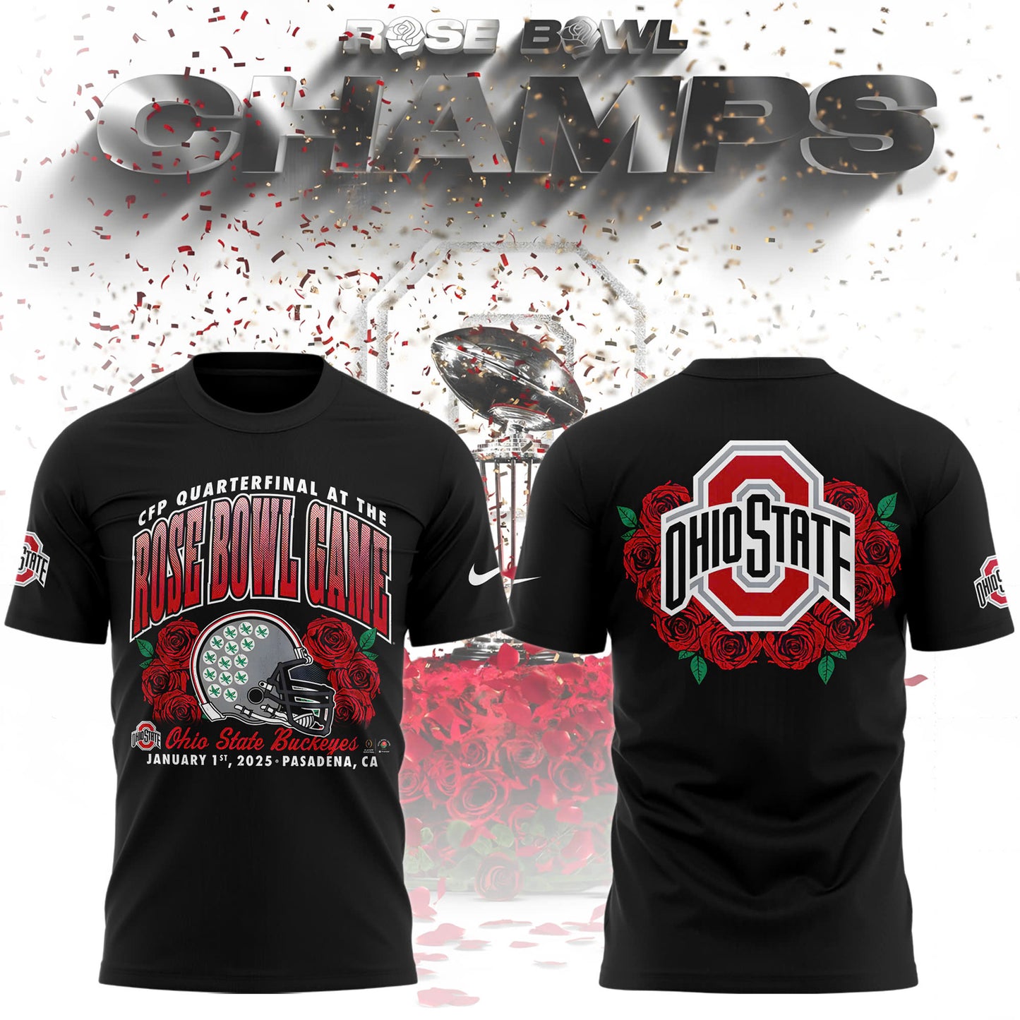 Limited Edition Ohio State Buckeyes Rose Bowl Game Tshirt