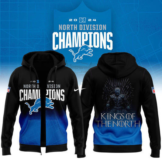 Special New Detroit Lions NFC North Champions Zip Hoodie